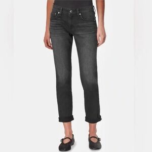 NWT rag & bone Dre in Highland Black Low Rise Slim Boyfriend Jeans 26